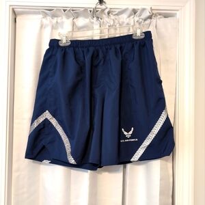 Air Force USAF IPTU Blue Shorts Reflective Lined Size Large 30" Waist